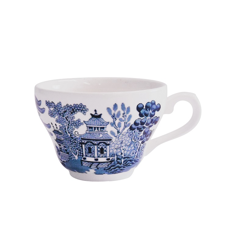 Blue willow cups clearance